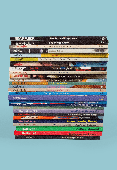 A stack of Baffler Magazines